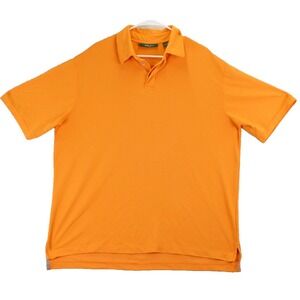 Bobby Jones Mens Orange Short Sleeve‎ Golf Polo Shirt XXL